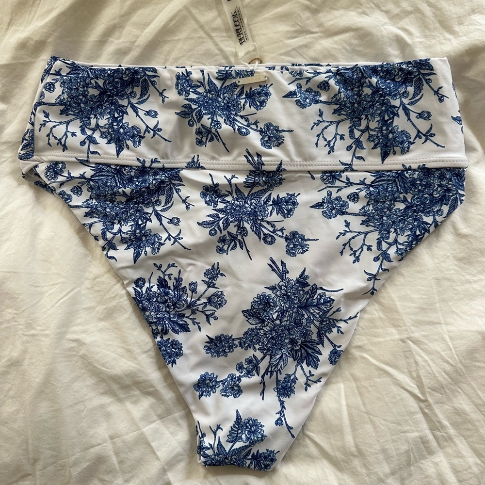 Berlook Floral High Waist Bikini Bottom NWT - Picture 4 of 5